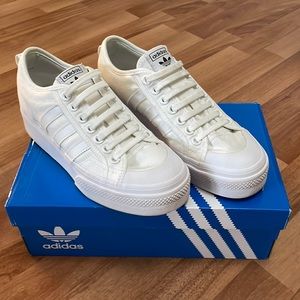 Adidas Nizza Platform white sneaker